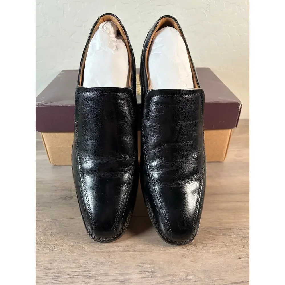 Johnston and Murphy Lewis Venitian Full‎ Grain Leather Balck Men's 9.5 EU 42.5